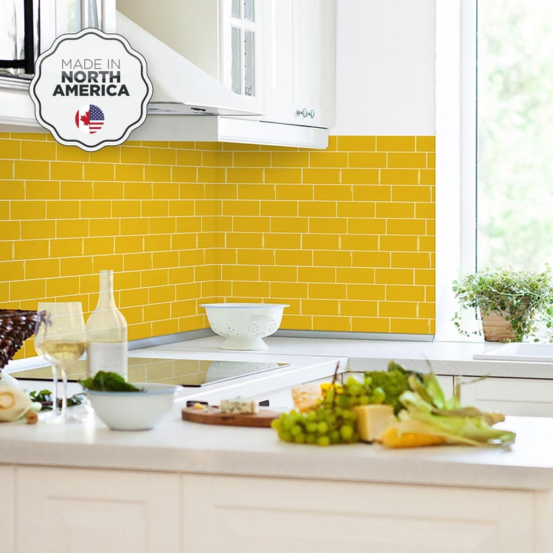Smart Tiles بلاط ذكي قابل للتقشير واللصق باكسبلاش - 5 ورقات مقاس 11.56 بوصة × 8.38 بوصة - بلاط باكسبلاش لاصق ثلاثي الأبعاد للمطبخ والحمام وبلاط الحائط - Image 2